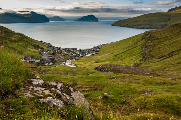 Вид Крівік Фарерські Острови — стокове фото