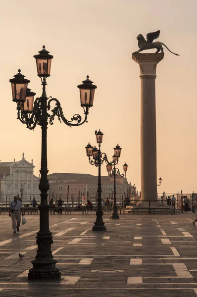 Venezia Italia Settembre 2006 Alba Piazza San Marco — Foto Stock