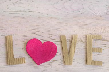 Sevgililer Günü tebrik kartı.