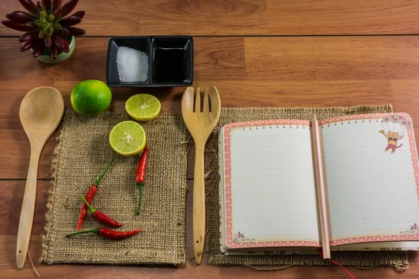 Ingredientes clave para cocinar Tailandia — Foto de Stock