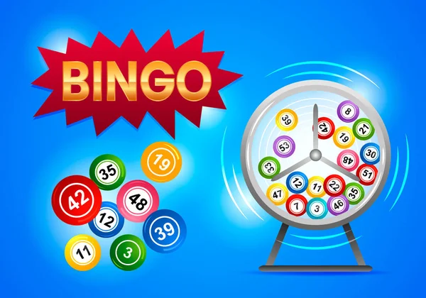 Bingo toplarıyla davulu çevir. Piyango Sayacı.