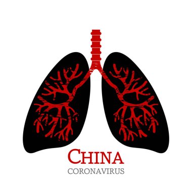 Human lungs are affected by pneumonia coronovirus in China.