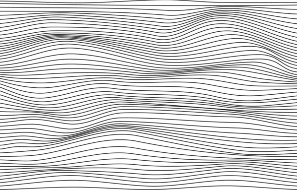 黑色和白色条纹的波浪状纹理。 f — 图库矢量图片