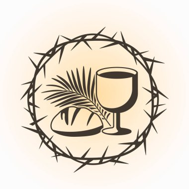 İsa 'nın çarmıha gerilmesi Calvary' de gün batımına karşı. İyi Cuma, kutsal hafta, Paskalya konsepti.