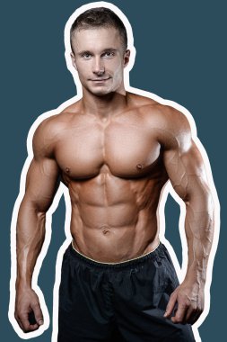 Beyaz seksi fitness modeli ab kadar yakın spor salonu