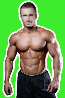 Beyaz seksi fitness modeli ab kadar yakın spor salonu