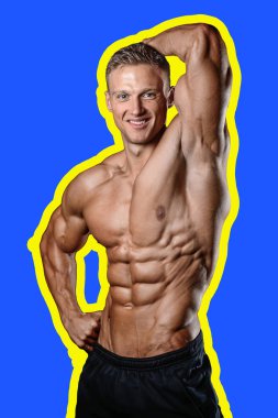 Beyaz seksi fitness modeli ab kadar yakın spor salonu