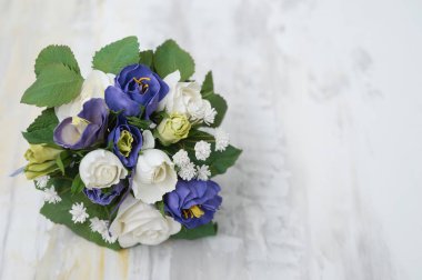 El yapımı Broş buket / kumaş düğün buket / ipek çiçek s