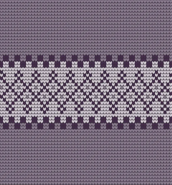 Vektorgestricktes geometrisches Muster — Stockvektor