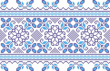 Saydam arka plan üzerine işlemeli desen