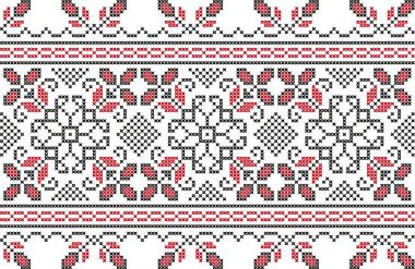 Saydam arka plan üzerine işlemeli desen