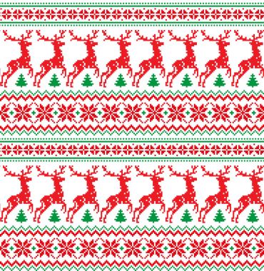 Yeni yıl Noel desen piksel