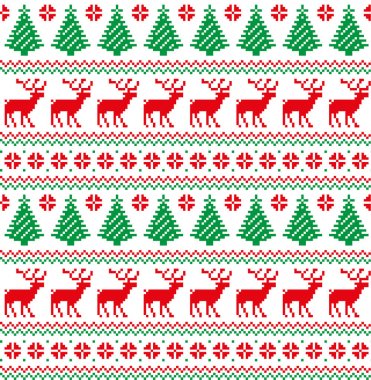 Yeni yıl Noel desen piksel