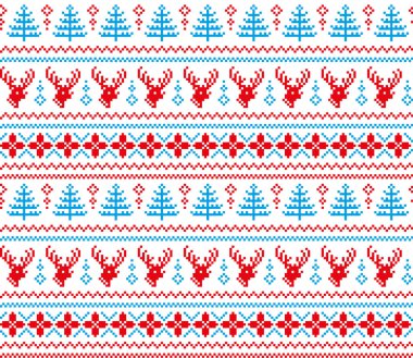 Yeni yıl Noel desen piksel