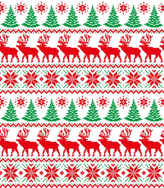 Yeni yıl Noel desen piksel