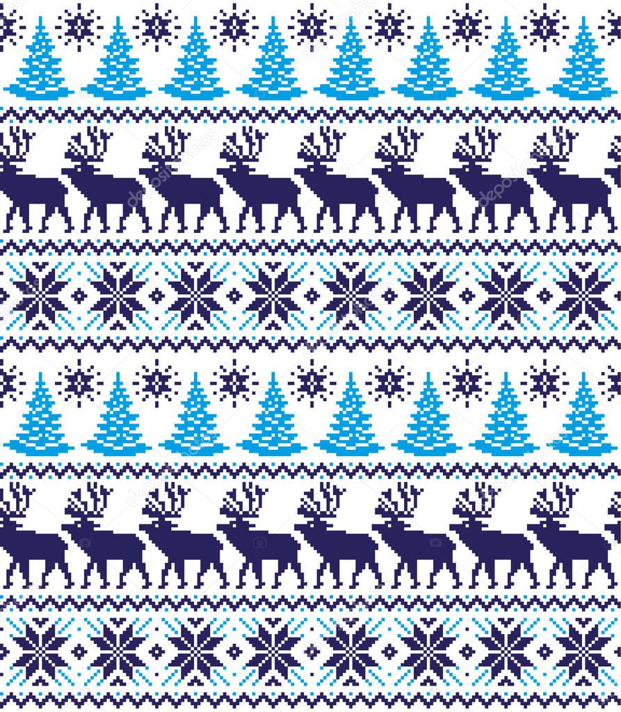 New Year's Christmas pattern pixel