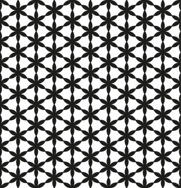 Sorunsuz siyah - beyaz geometrik desen