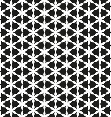 Sorunsuz siyah - beyaz geometrik desen