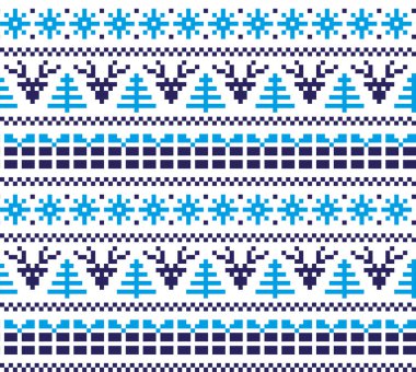 Yeni yıl Noel desen piksel