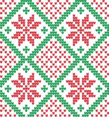 Örgü Noel ve Yeni Yıl deseni