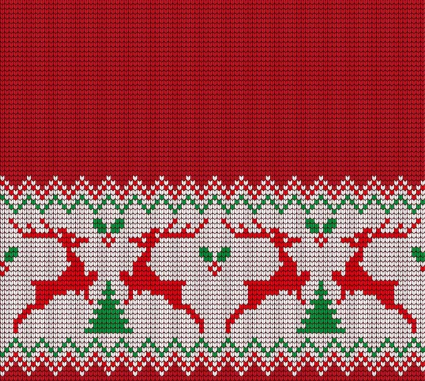 Modèle tricoté Noël et Nouvel An — Image vectorielle