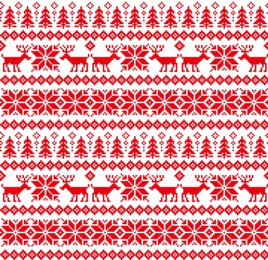 Yeni yıl Noel desen piksel