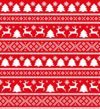 Yeni yıl Noel desen piksel