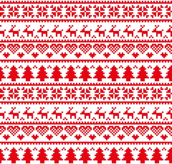 Pixel padrão de Natal de Ano Novo — Vetor de Stock