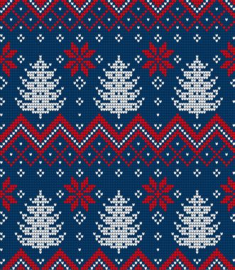 Örgü Noel ve Yeni Yıl deseni
