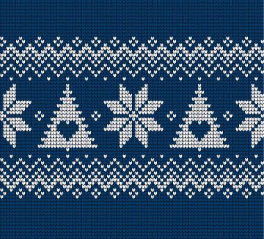 Örgü Noel ve Yeni Yıl deseni