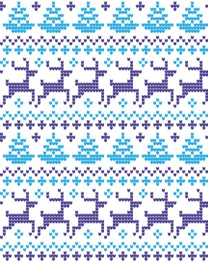 Örgü Noel ve Yeni Yıl deseni