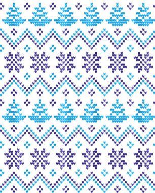Örgü Noel ve Yeni Yıl deseni