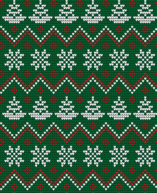 Örgü Noel ve Yeni Yıl deseni