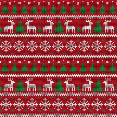 Örgü Noel ve Yeni Yıl deseni