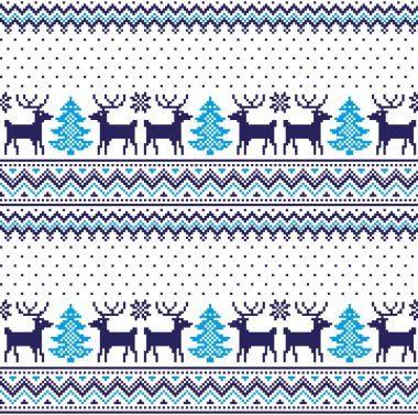 Yeni yıl Noel desen piksel