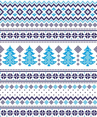 Yeni yıl Noel desen piksel