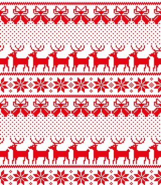 Yeni yıl Noel desen piksel