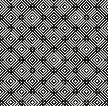 Sorunsuz siyah - beyaz geometrik desen