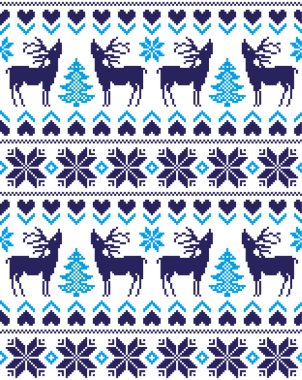 Yeni yıl Noel desen piksel