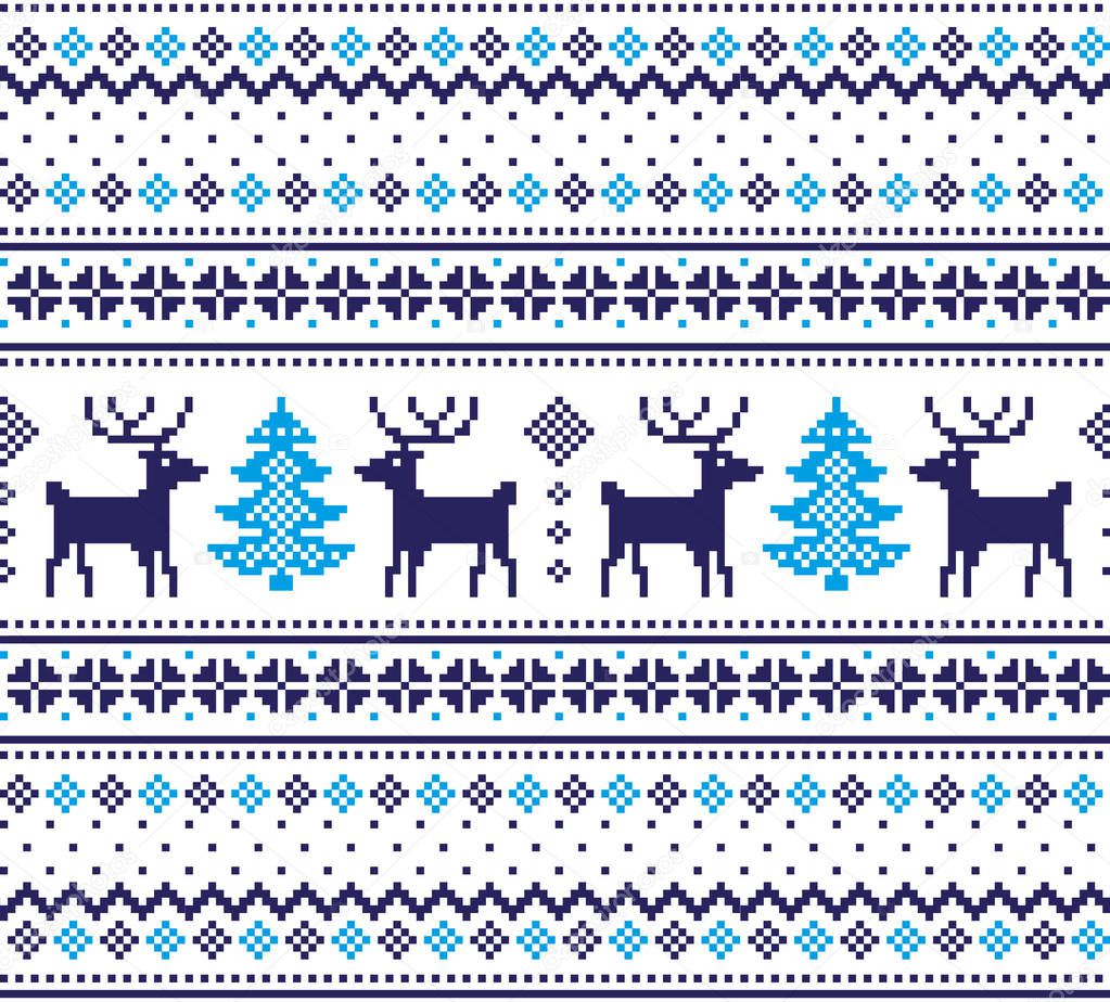 New Year's Christmas pattern pixel