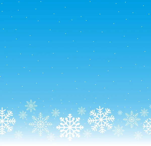 Sfondo vettoriale di Natale in fiocchi di neve — Vettoriale Stock