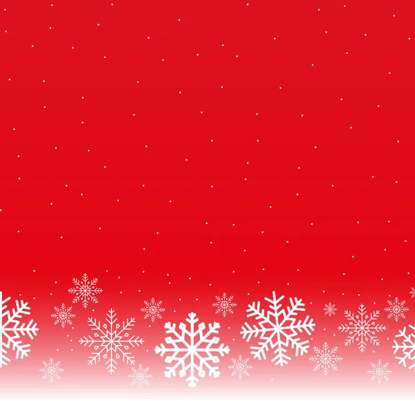 雪のクリスマスの背景をベクトルします。 — ストックベクタ