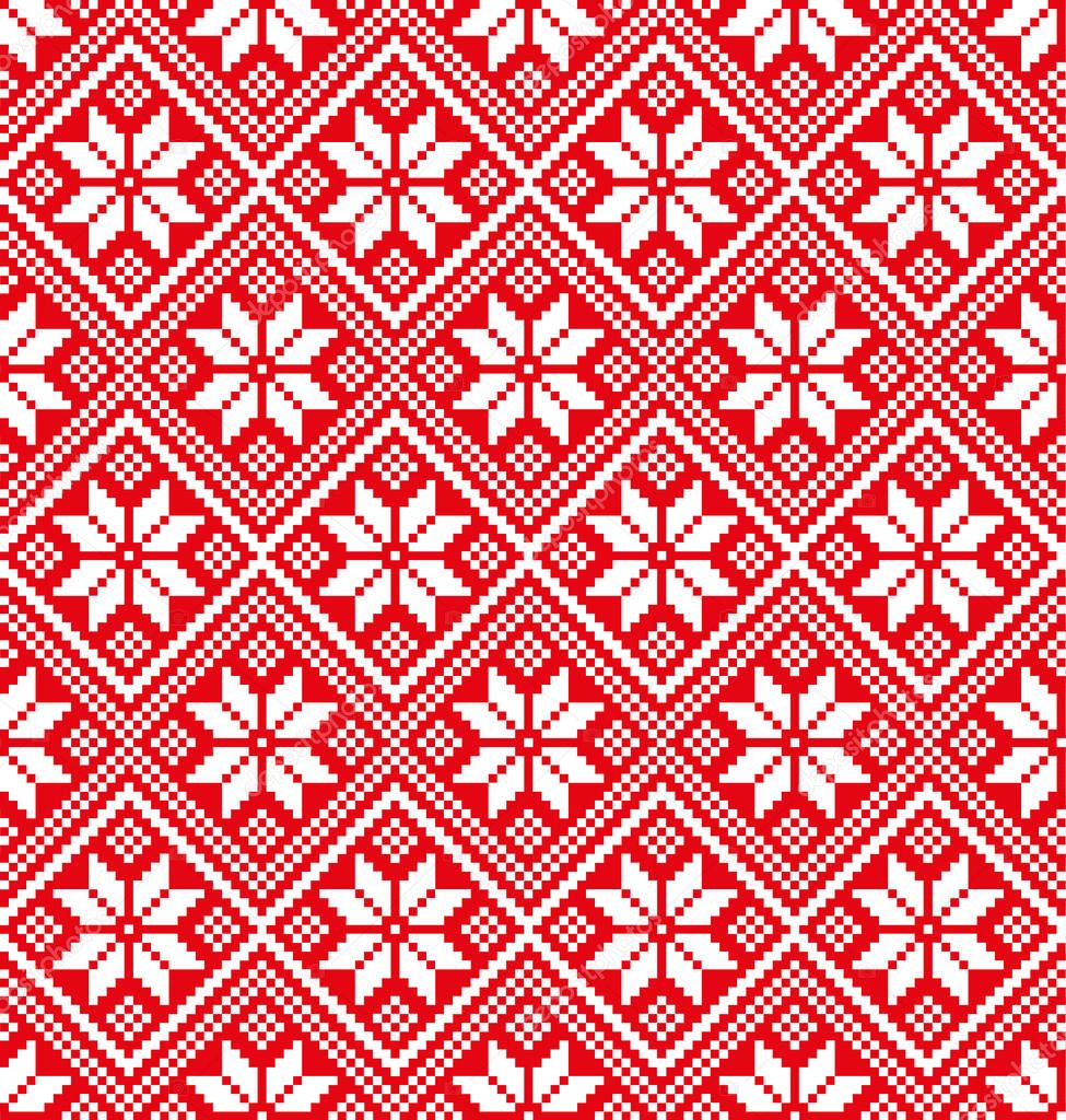 New Years Christmas pattern pixel for print