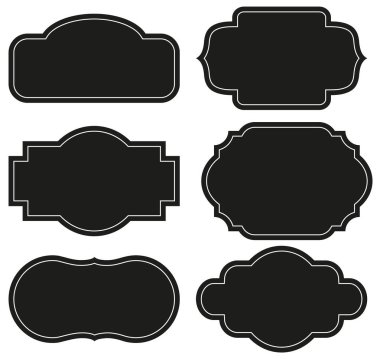 Vektör vintage etiketleri ve çerçeve ayarla.