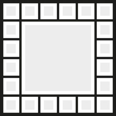 Vektör kare fotoğraf kolaj