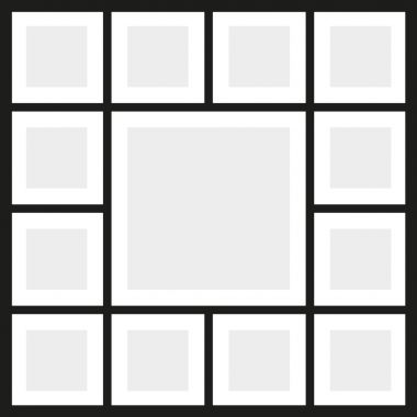 Vektör kare fotoğraf kolaj