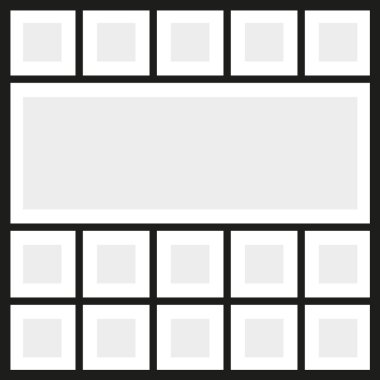 Vektör kare fotoğraf kolaj