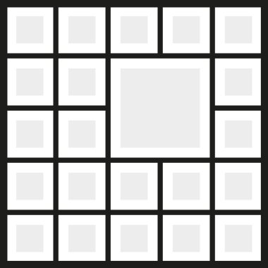 Vektör kare fotoğraf kolaj