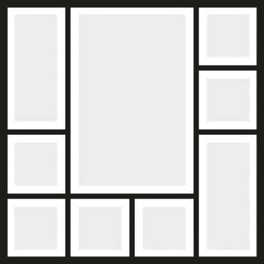 Vektör kare fotoğraf kolaj