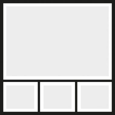 Vektör kare fotoğraf kolaj